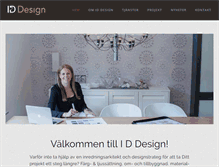 Tablet Screenshot of iddesign.se